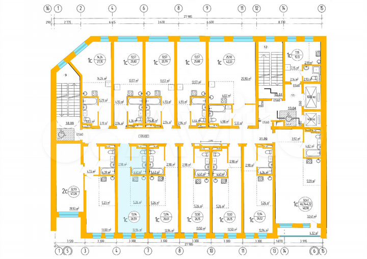 Апартаменты-студия, 26,6 м², 4/16 эт.