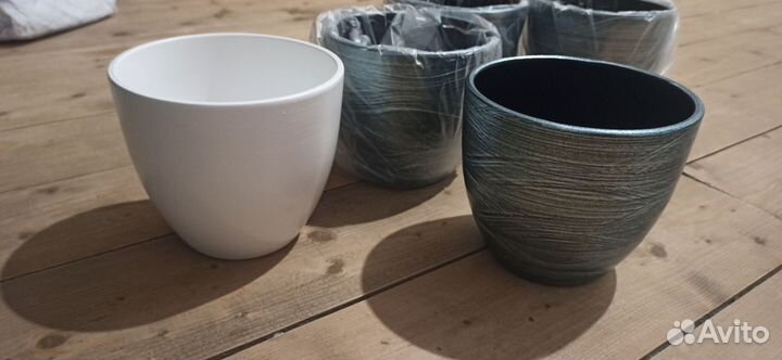 Керамический горшок-кашпо для цветов Икеа