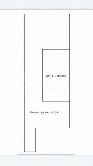 Дом 59 м² на участке 2,5 сот.