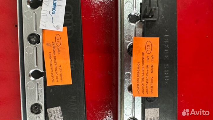 Деревянные накладки в двери Audi A6 C6 2.8 ccea