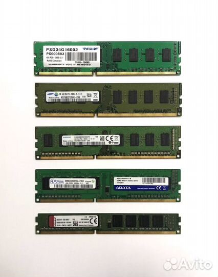 Брендовая Оперативная память DDR3 2Gb/4Gb/8Gb (пк)