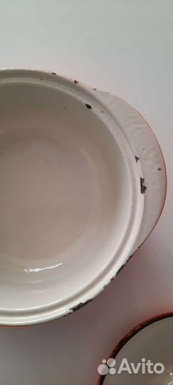 Кастрюля чугунная эмалированная СССР