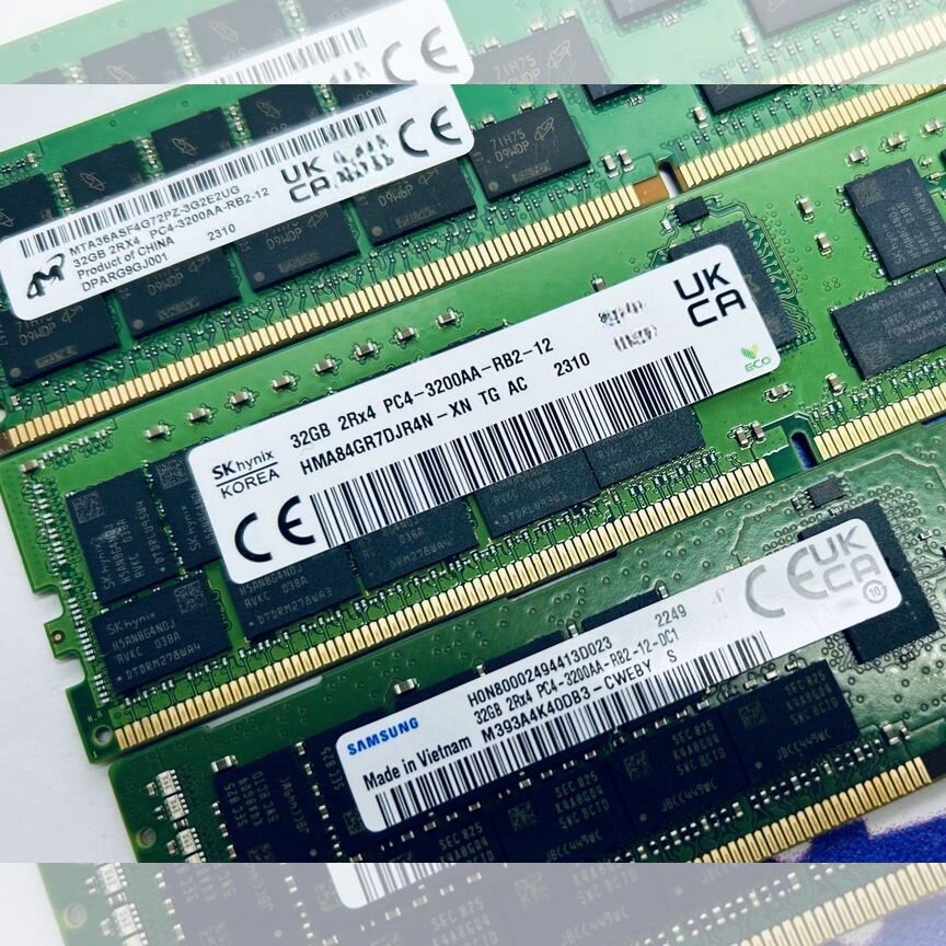 [MTA36ASF4G72PZ-3G2] Ddr4 32gb 3200mhz Ecc Reg Серверная Память Mta36asf4g72pz-3g2