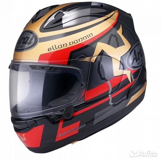 Мотошлем Arai RX-7V, цвет IOM TT 2020