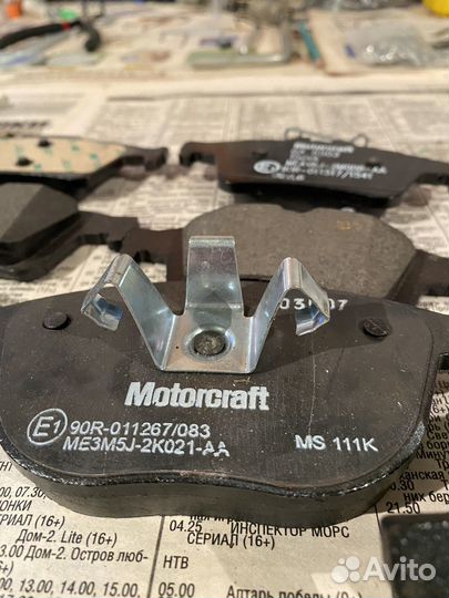 Motorcraft тормозные колодки ford