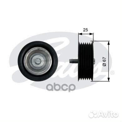 Ролик приводного ремня MB W212/W166/W221 4.7-5.5