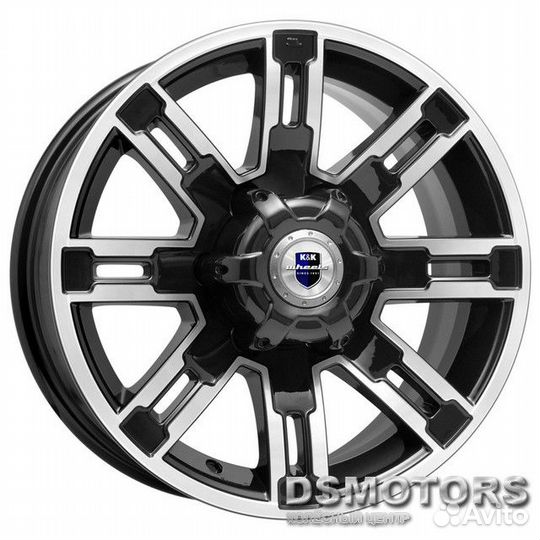 Диски Полюс 7.5/16 6x139.7 ET5 d111.6 алмаз чёрный