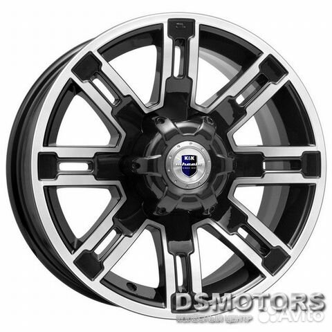 Диски Полюс 7.5/16 6x139.7 ET5 d111.6 алмаз чёрный