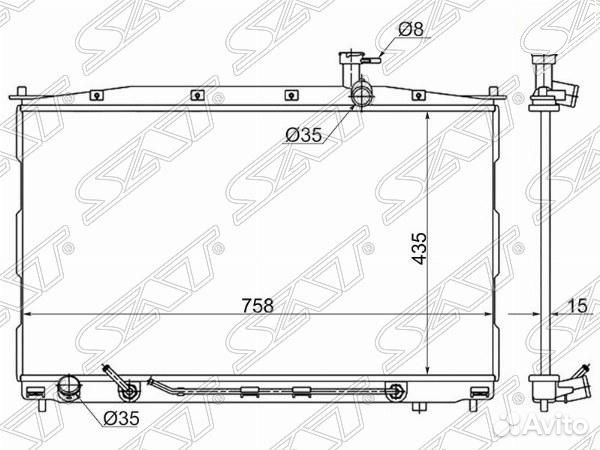 Радиатор Hyundai Santa Fe 05-12