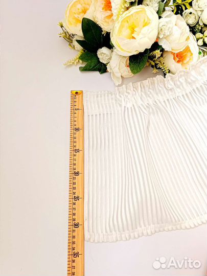 Тюль штора ламбрекен в полоску