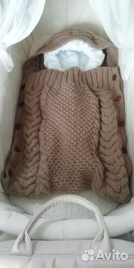 Конверт на выписку вязаный