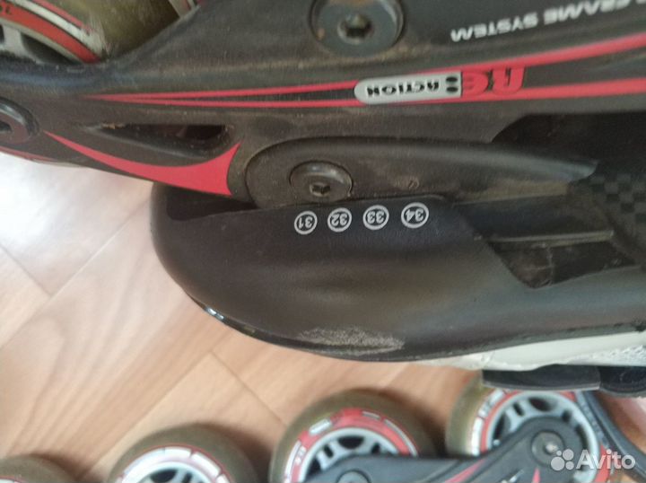 Коньки роликовые детские раздвижные