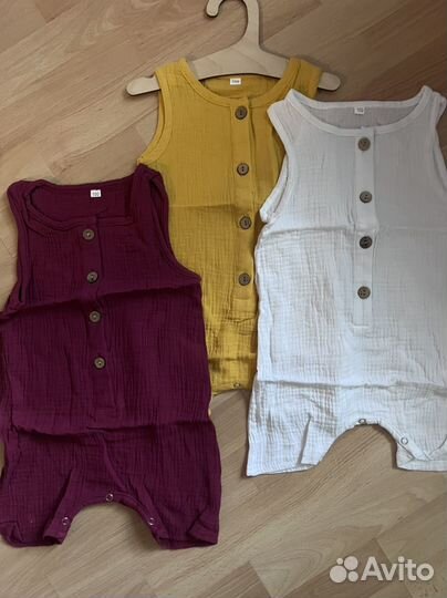 Муслиновый песочник новый 68 74 80