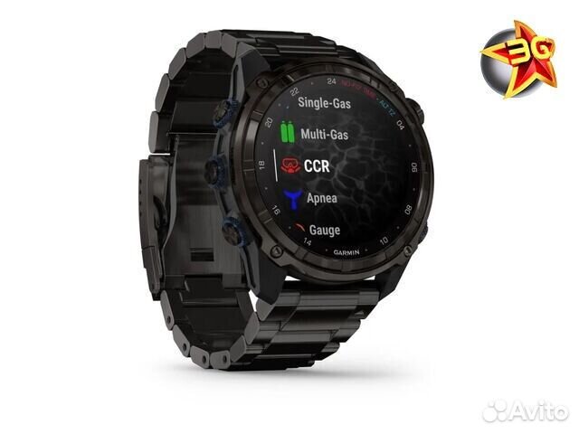 Часы Garmin Descent Mk3i 51мм Titanium Band Black