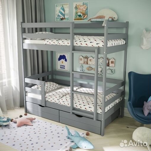 Детская кровать двухъярусная