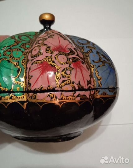 Шкатулка для украшений из папье-маше, Индия