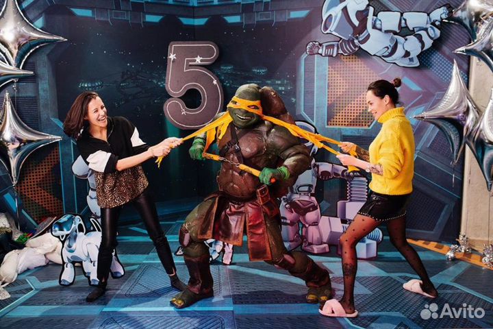 Аниматор на детский праздник, черепашки ниндзя