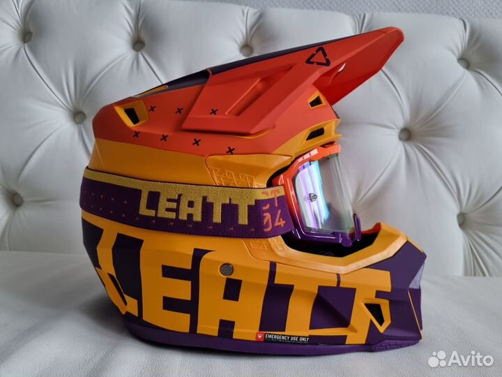 Шлем Leatt 7.5 Opaнжевый Оrаngе + Macкa 4.5