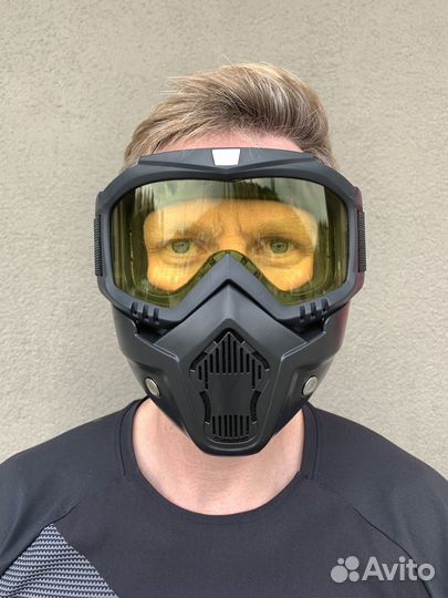 Маска горнолыжная мото очки в наличии