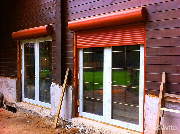 Защитные рольставни Алютех 1000х1450мм