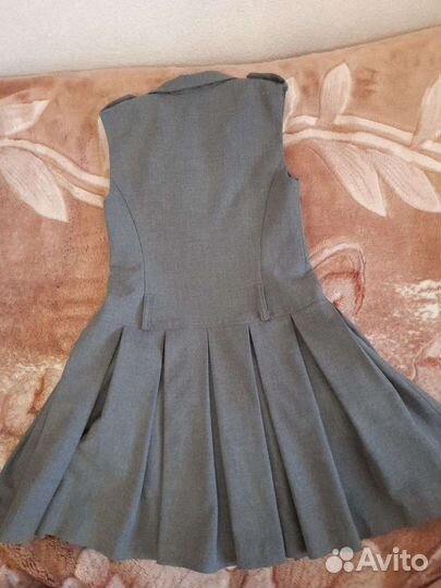 Школьная форма для девочки 128 134 серая