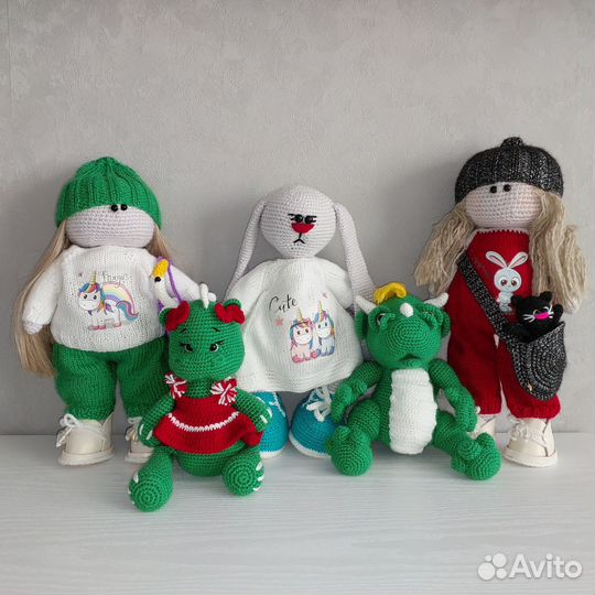 Вязанные игрушки ручной работы