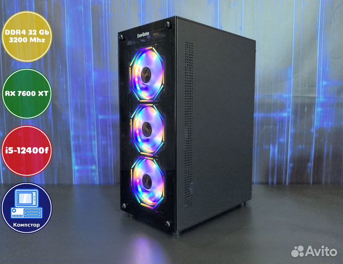 Системный блок i5-RX7600XT-32DDR4-MDT863541792-H610