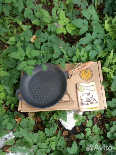 Чугунная сковорода гриль