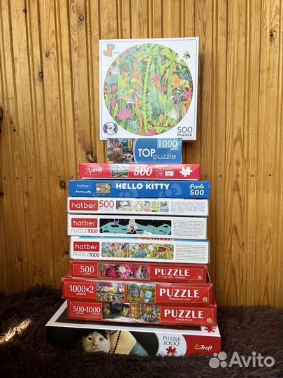Пазлы, пазл 500 и 1000 деталей