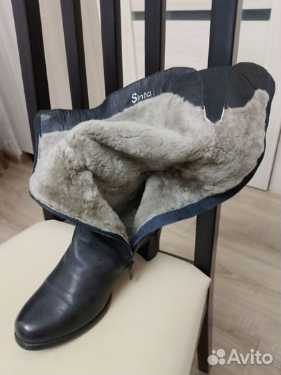 Сапоги женские зимние натуральная кожа