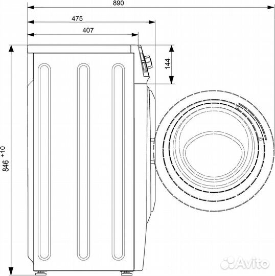 Стиральная машина Атлант CMA-60 У 1010-00 6 кг