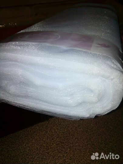 Фатин белый шир 3 м