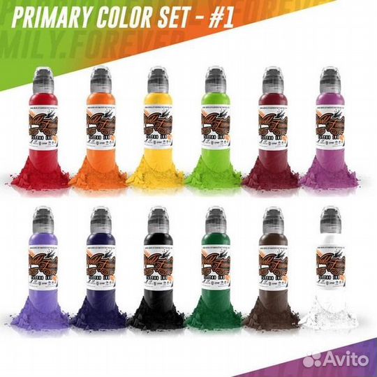 World Famous цветная краска для тату