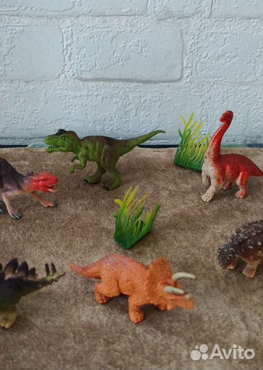 Игрушки, набор 12 динозавров