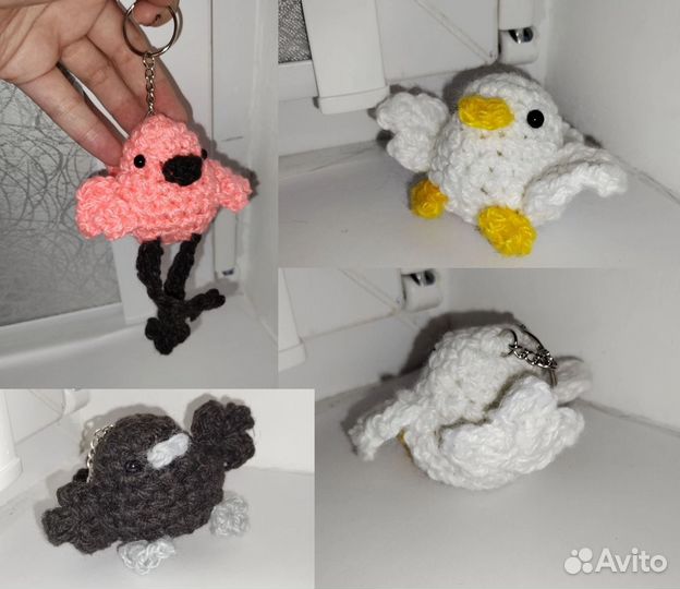 Вязанные брелки, игрушки, куклы, ручная работа