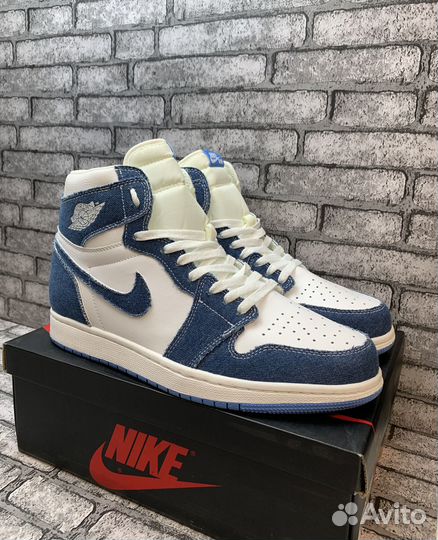 Кроссовки Nike Air Jordan 1 High Jeans