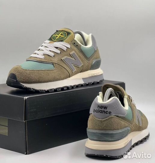 Новые Кроссовки NB 574 Legacy x Stone Island