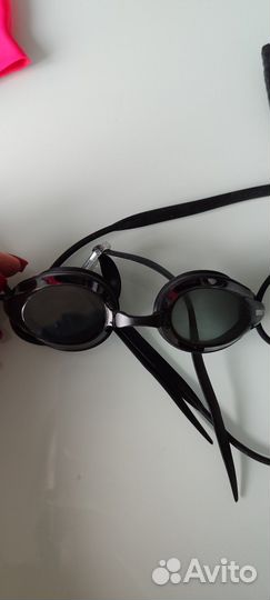 Шапочка и очки для плавания arena