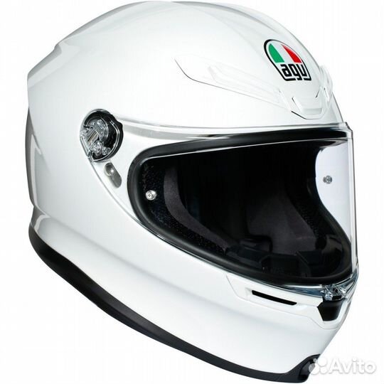 Шлем интеграл AGV K-6 mono White