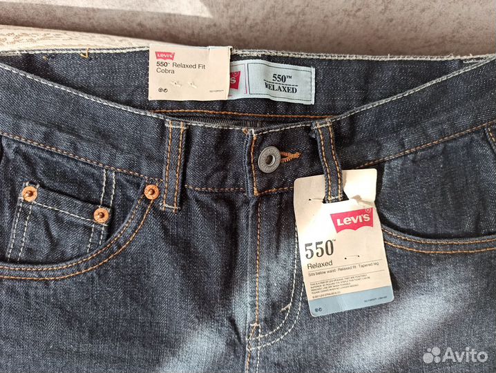 Джинсы Levi's 550 Relaxed Fit Cobra новые оригинал