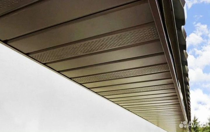 Софиты коричневые виниловые