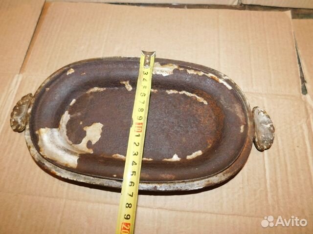 Чугунная крышка от антикварной, царской утятницы