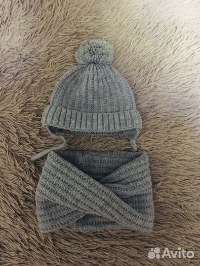 Шапка и снуд zara