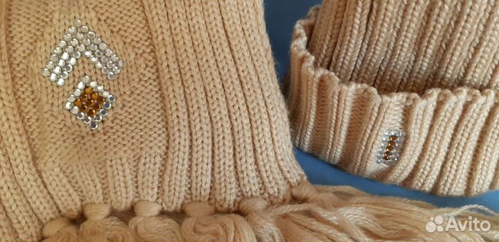 Комплект шапка и шарф женские