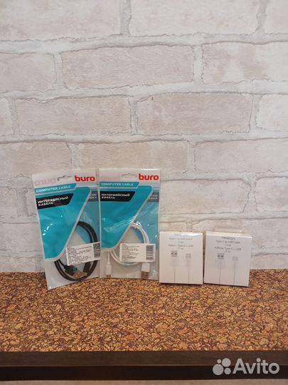 Кабель micro usb и Type-C