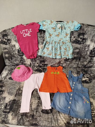 Пакет вещей для девочки 80 86