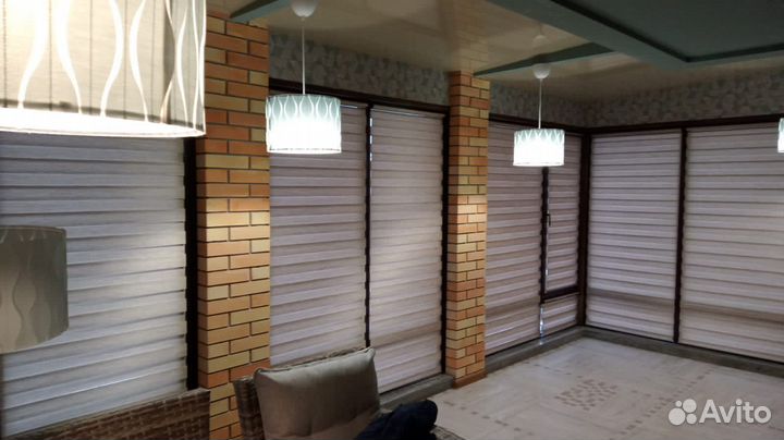 Рулонные шторы Зебра