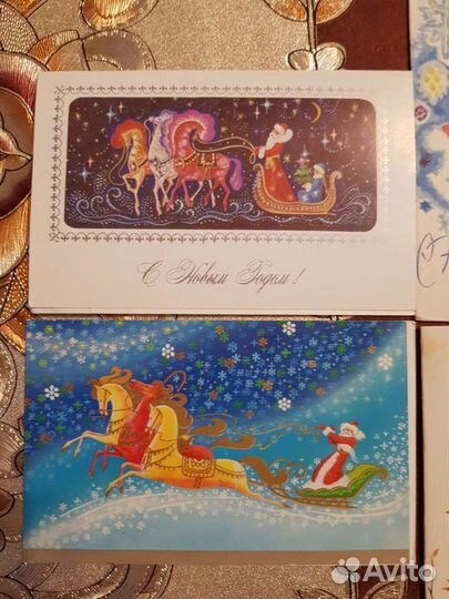 Новогодние открытки СССР