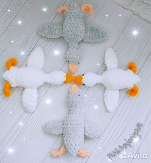 Плюшевый гусь-обнимусь (на заказ)