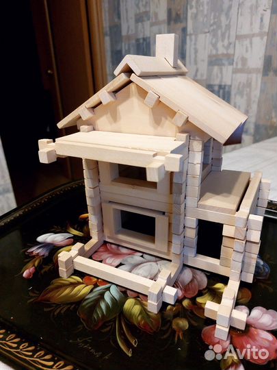 Детский конструктор деревянный 